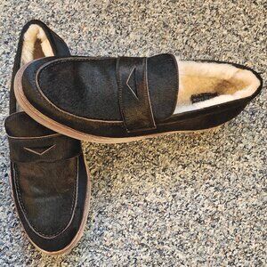 Ross & Snow pony hair Artic grip outsole slip on loafers 11 US